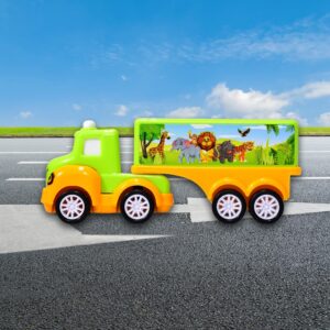 Green and yellow toy truck