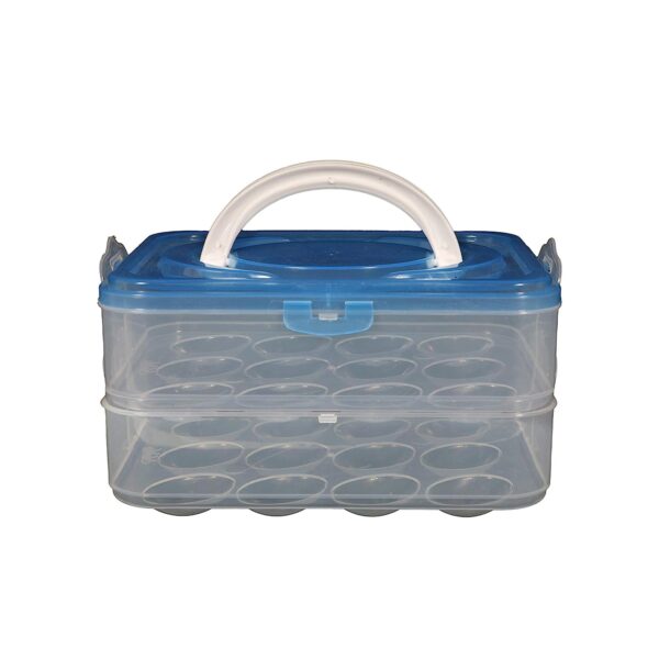 Double Layer Premium 48 Grid Egg Storage Box for Egg Storage Container
