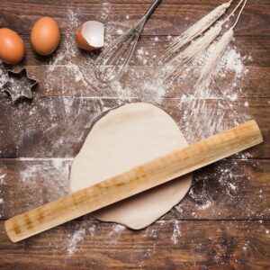 Wooden Pin for Baking | Wooden Roti Maker Belan for Chapati /  Roti  /  Paratha  /  Puri  /  Papad | Wooden Rolling Pin Roller Thick Size | Chapati roller | Wooden chapathi rolling pin | Wooden Belan for kitchen