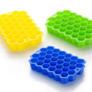 Flexible Silicone Ice Cube Tray, 37 Small Cubes , Fridge Use