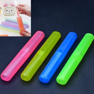 4-piece plastic toothbrush cover set